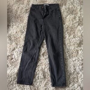 Zara Washed Black Denim Jeans
